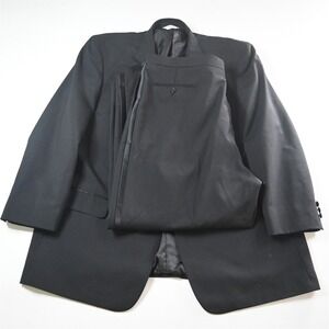 Gerald Austin 50L 42x30 Black Wool Mens Jacket Pants Tuxedo